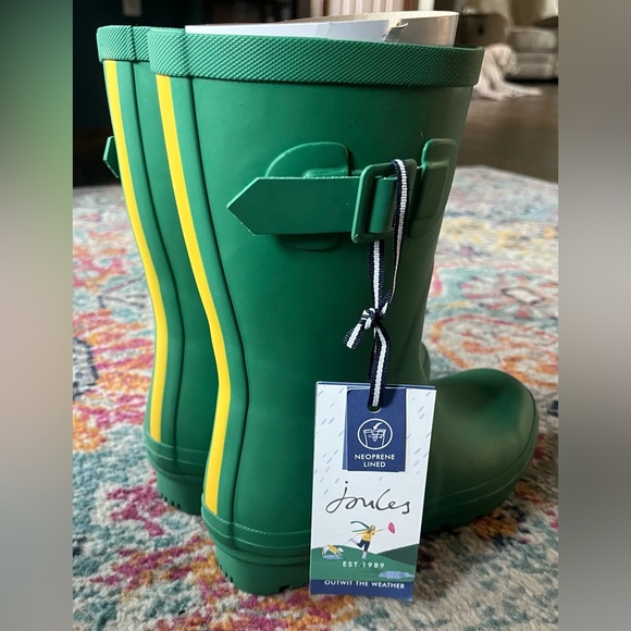 Joules Kelly Neoprene Welly Rain Boots ~ Size 6 - Picture 2 of 8